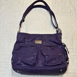 Kelly Moore Camera Bag The Libby Shoulder Bag Purple with Purple Lining